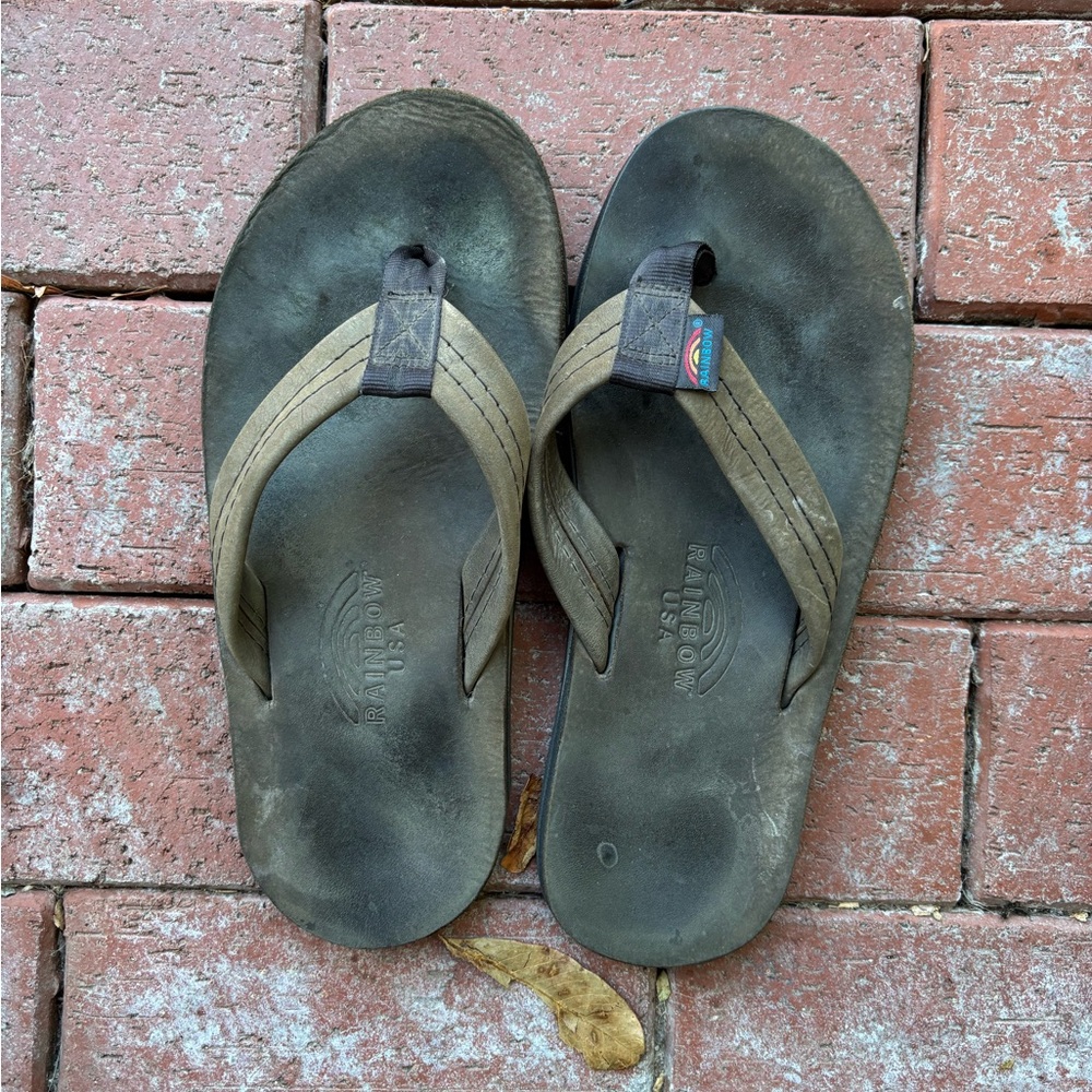 Rainbow Men's Charcoal Sandals